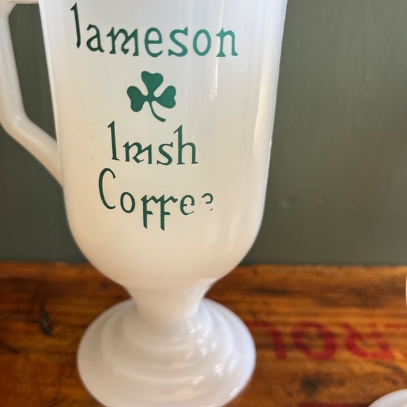 Vintage Jameson Irish Coffee Milk Glass Mugs - Picture 4 of 8